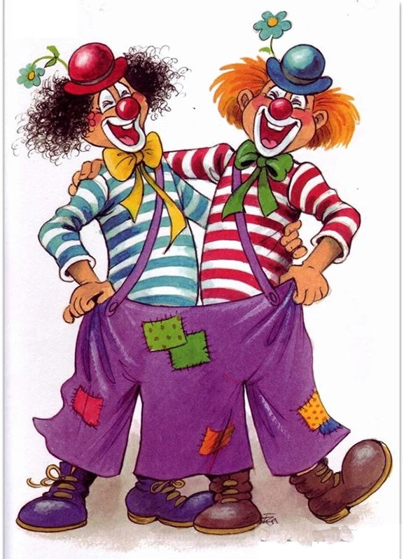 Clown Pair - Diamond Painting Kit