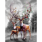 Deer Family - Diamond Painting Kit