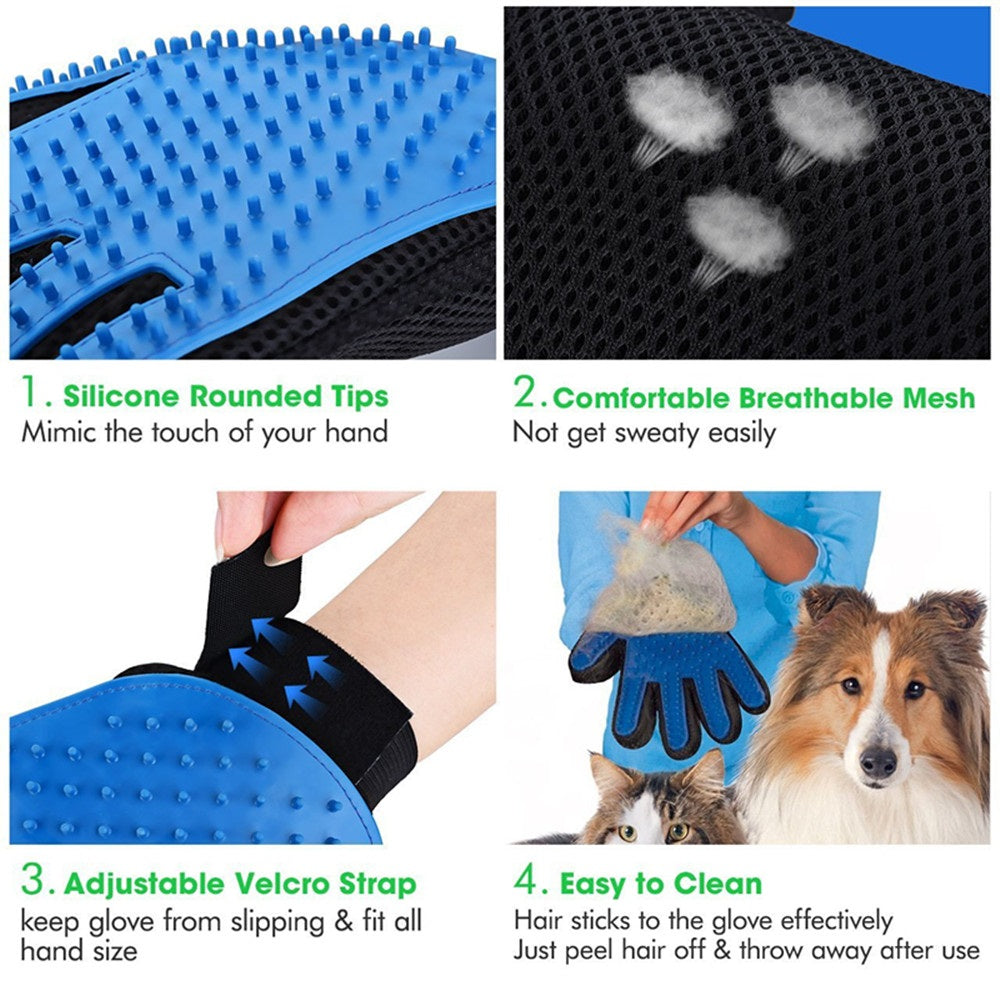 Pet Deshedding & Grooming Glove