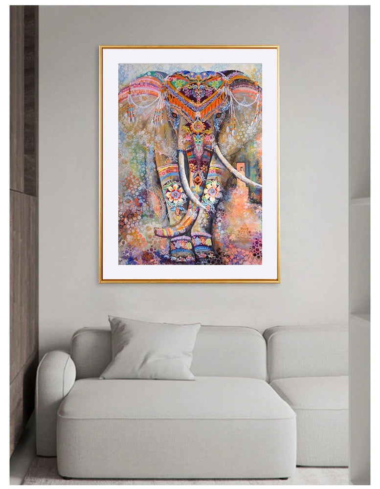 Maharaja - Colorful Elephant Diamond Painting Kit