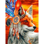 Feather Fox - Diamond Painting Kit