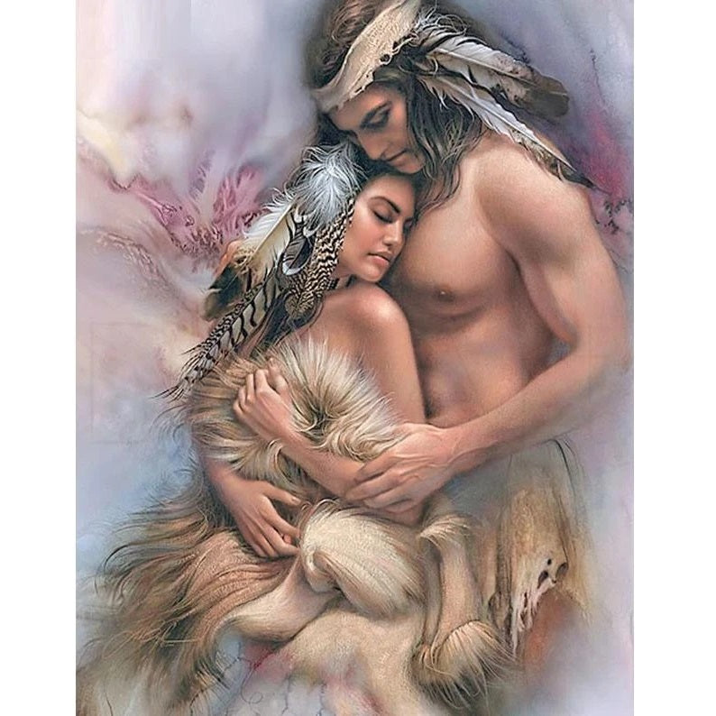 Feather Couple Diamond Painting Kit