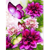Flower Butterfly Diamond Painting Kit