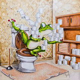 Frog Toilet Roll - Diamond Painting Kit