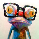Frog With Specs - Diamond Painting Kit