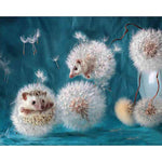 Hedgehog Dandelion - Diamond Painting Kit