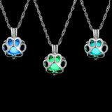 Glow in the Dark Paw Necklace