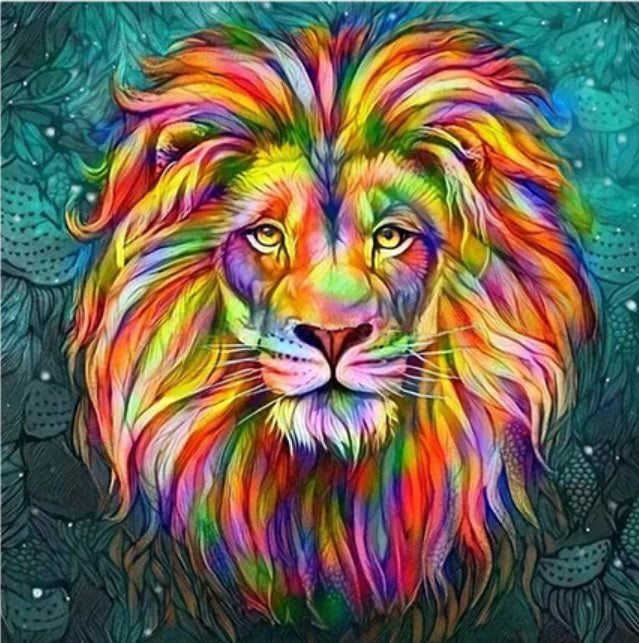 Lion Head - Diamond Painting Kit