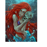 Mermaid Skull - Diamond Painting Kit