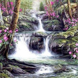 Scenic Waterfall - Diamond Painting Kit