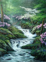 Scenic Waterfall - Diamond Painting Kit