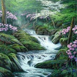 Scenic Waterfall - Diamond Painting Kit