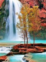 Scenic Waterfall - Diamond Painting Kit