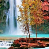 Scenic Waterfall - Diamond Painting Kit