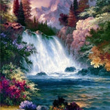 Scenic Waterfall - Diamond Painting Kit