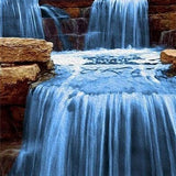 Scenic Waterfall - Diamond Painting Kit