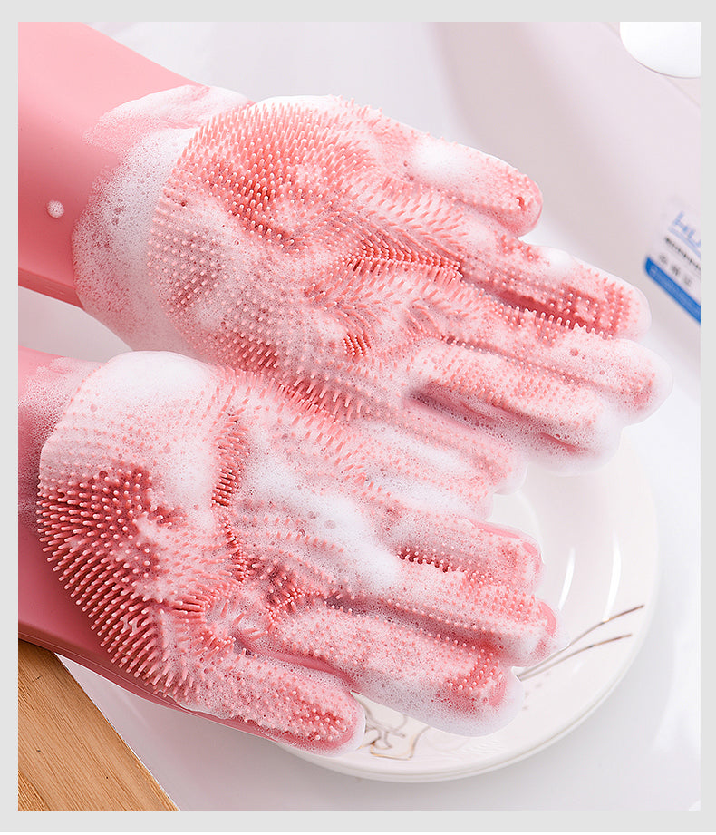 Dishwashing Silicone cleaning gloves