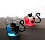 Catsy - Cute Cat Glass Mug