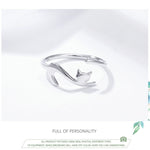 Cat Tail 925 Sterling Silver Ring