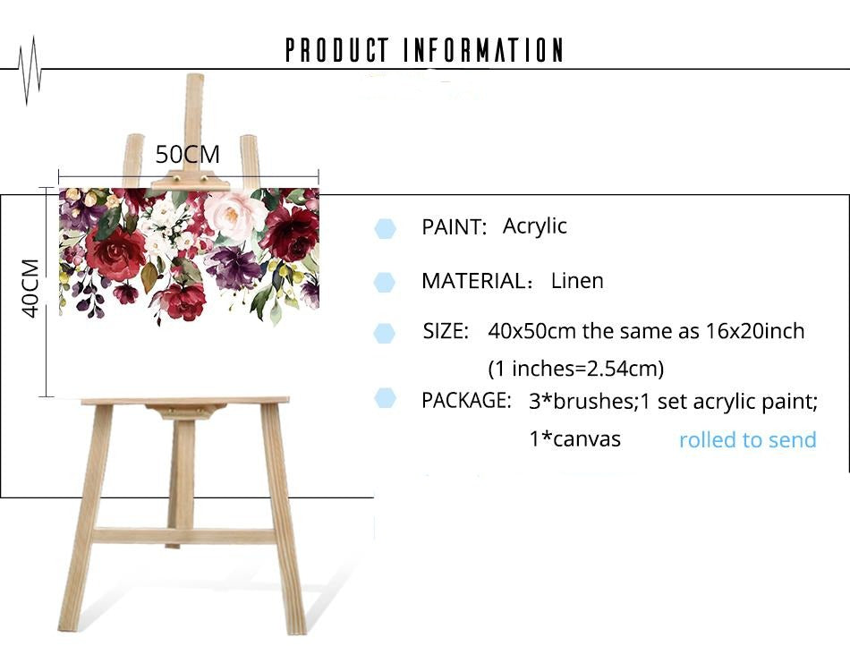 Hanging Flowers - Paint By Number Kit
