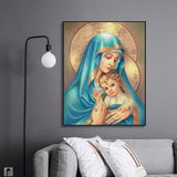 Mother Mary & Jesus - Diamond Painting Kit