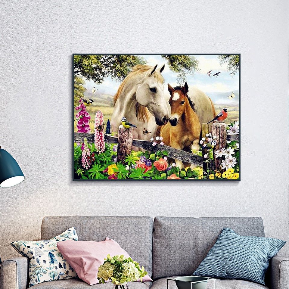 Garden Horse - Diamond Painting Kit