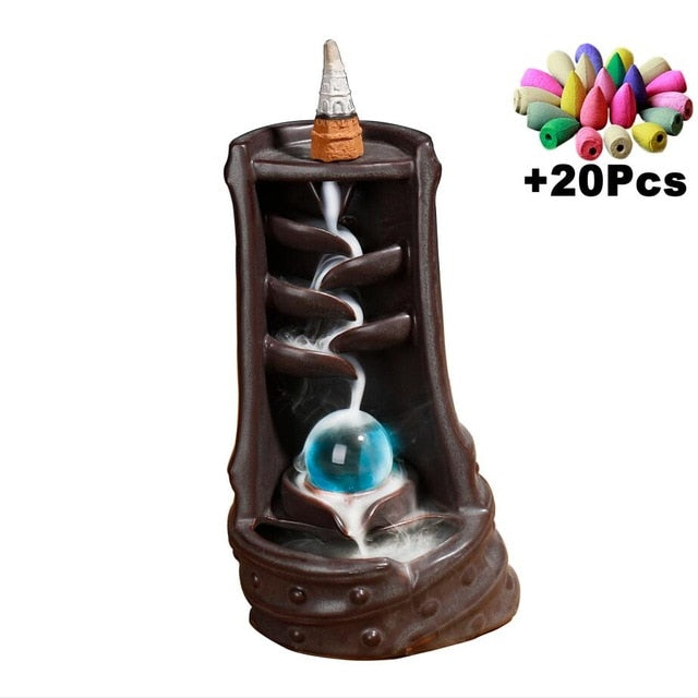 ZEN Mountain Waterfall Incense Holder