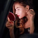 Portable LED Makeup Mirror & Wireless Mobile Phone Charger