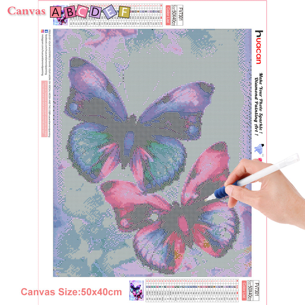 Splendors Of Butterfly - Diamond Painting Kit
