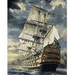 Sailing Ship - Paint By Number Kit