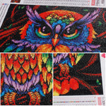 Rainbow Owl - Diamond Painting Kit