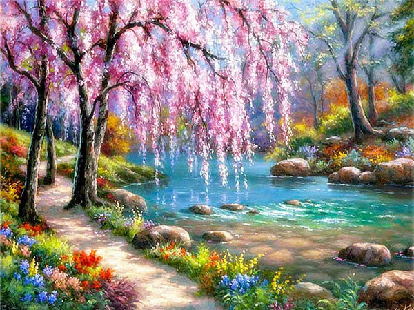 Eternal light Garden Diamond Painting kit