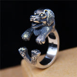 Labrador Dog Sterling Silver Ring