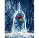 Rose In Glass Dome - Paint By Number Kit
