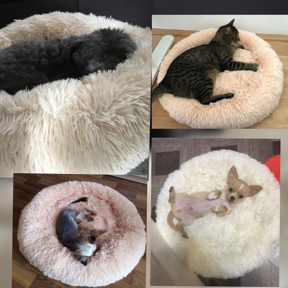 Round Plush Pet Bed