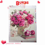 Pretty In Pink Rose - Diamond Painting Kit