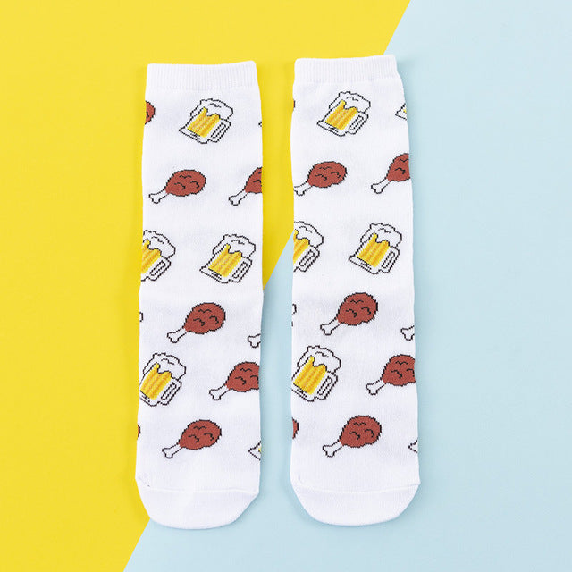 Cute Cartoon Eatables  Socks