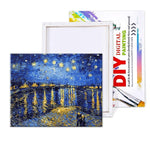 Van Gogh's Starry Night Over The Rhone - Paint By Number Kit
