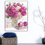 Pretty In Pink Rose - Diamond Painting Kit