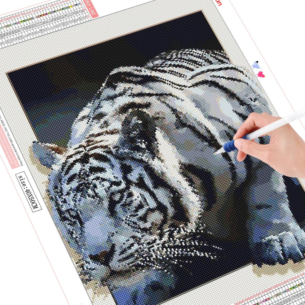 3D Tiger - Diamond Painting Kit