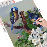 Blue Sparrow - Diamond Painting Kit