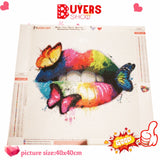 Butterfly Lips - Diamond Painting Kit