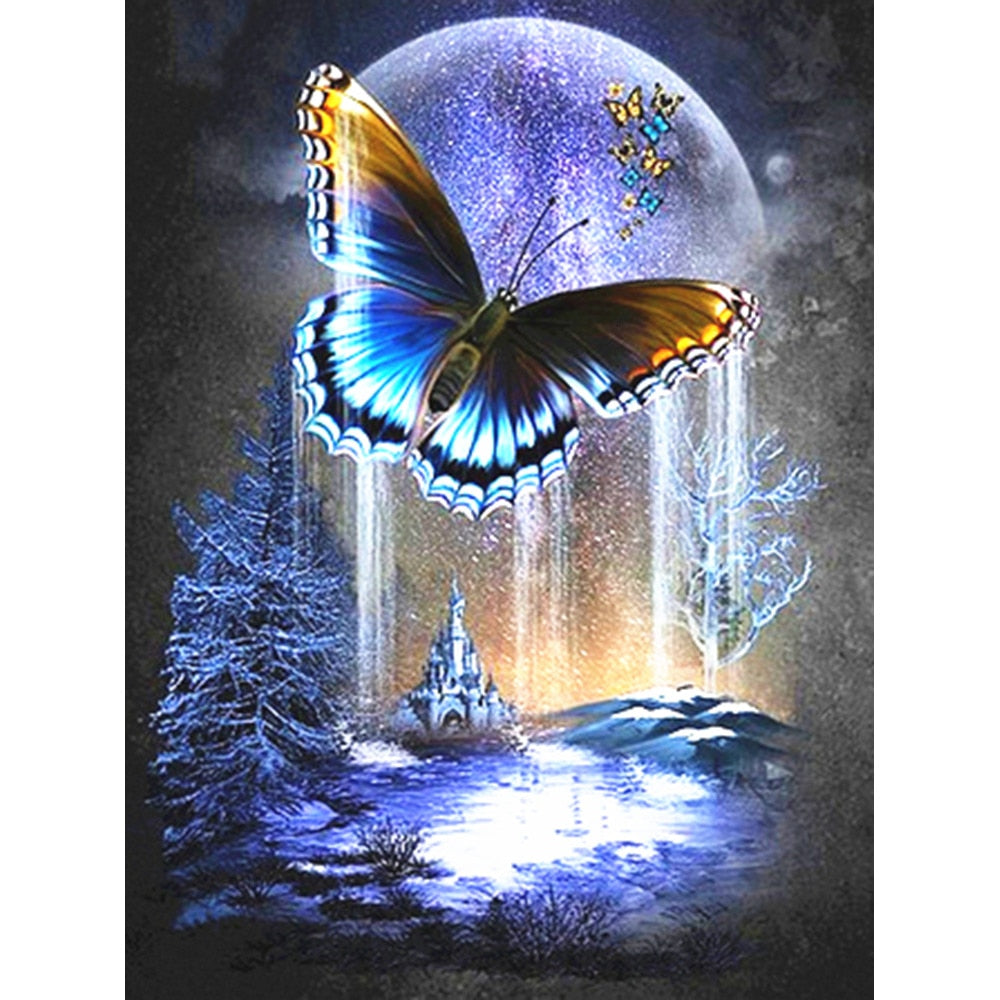 Butterfly Kingdom Diamond Painting Kit , Animal Diamond Painting Kt