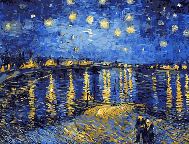 Van Gogh's The Starry Sky  Paint By Number Kit