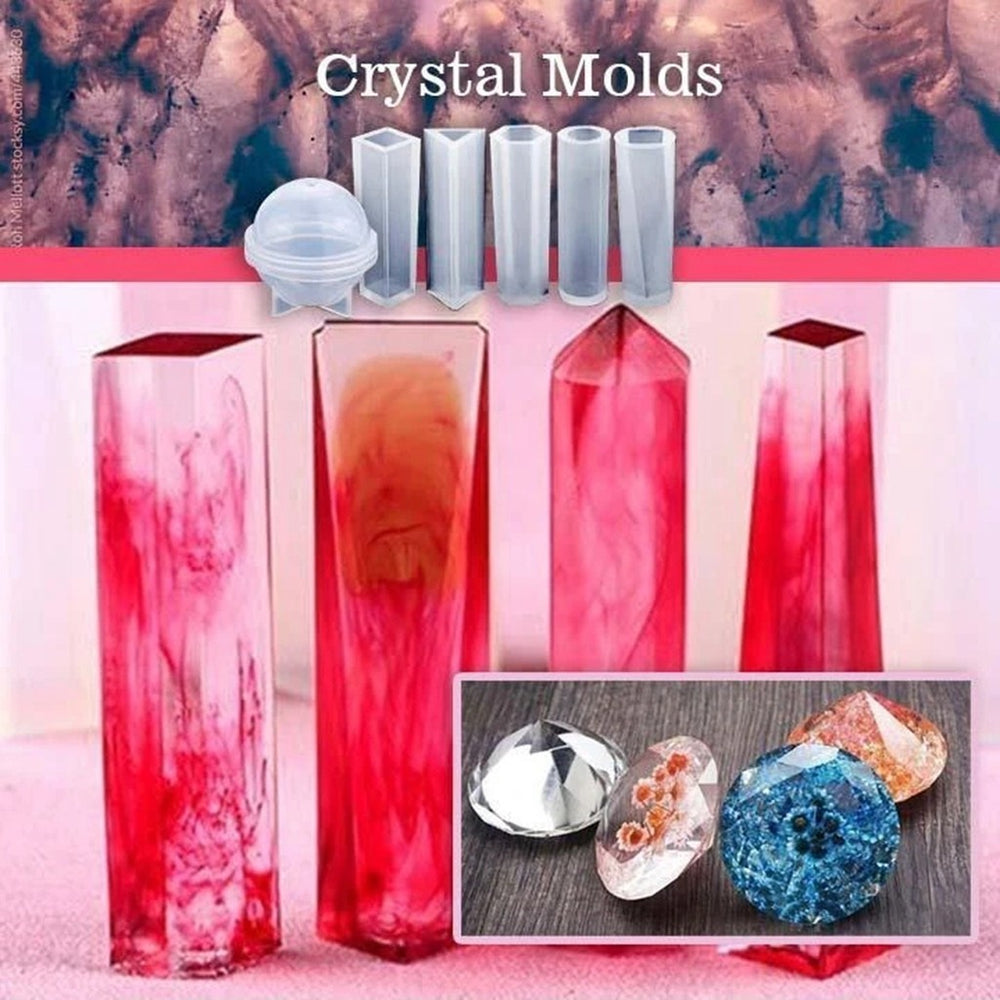 DIY Crystal Glue Jewelry Mold Set 83 Pcs Set