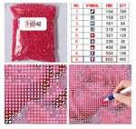 Red Blossom Hat Woman- Diamond Painting Kit