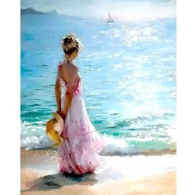 Seaside Woman Paint By Number Kit