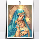 Mother Mary & Jesus - Diamond Painting Kit