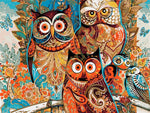 Owl Family - Paint By Number Kit