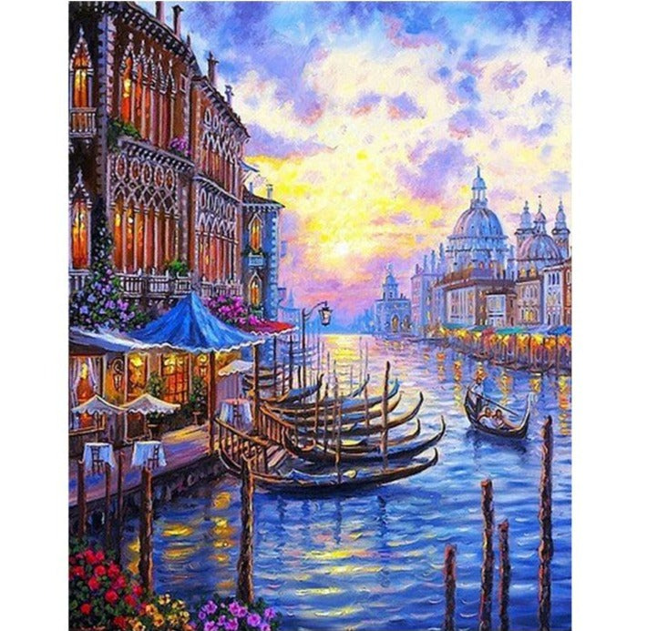 Venice Sunset Seascape - Paint By Number Kit